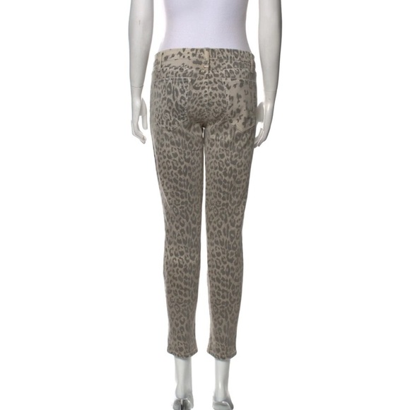 Current/Elliot Mid Rise Skinny Leg Jeans Animal Print Size 0/24 Leopard Print - Picture 5 of 11